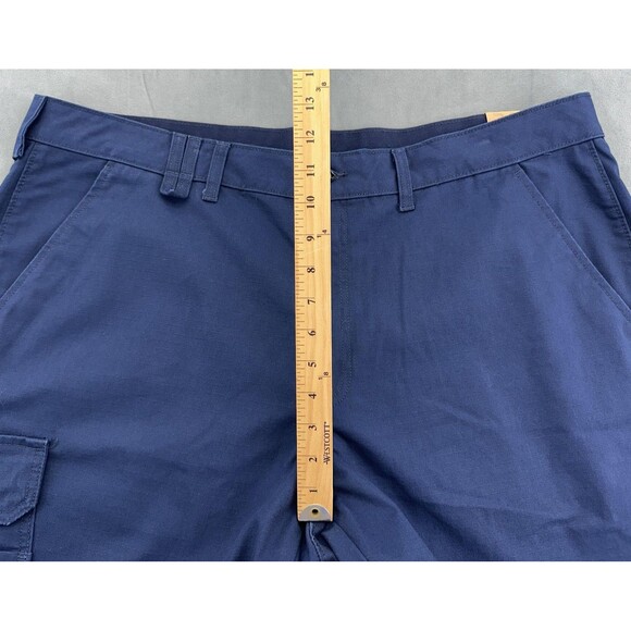 Brahma Ripstop Cargo Shorts Mens 40 Dark Navy Relaxed Fit 10 Inch Inseam Utility - Picture 11 of 12